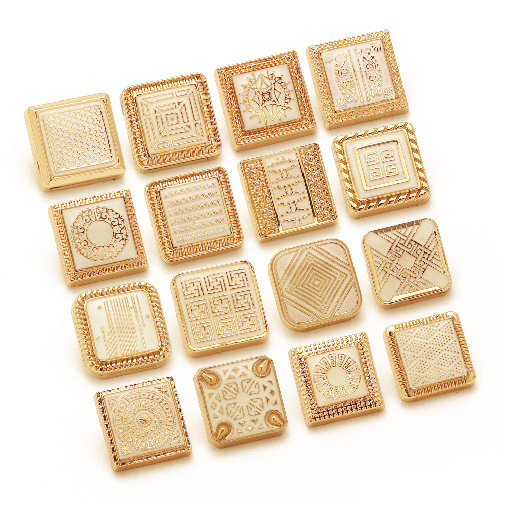 customized 12mm square thobe buttons
