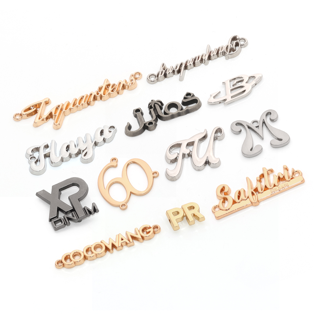 Custom Metal Letter Logos for Apparel