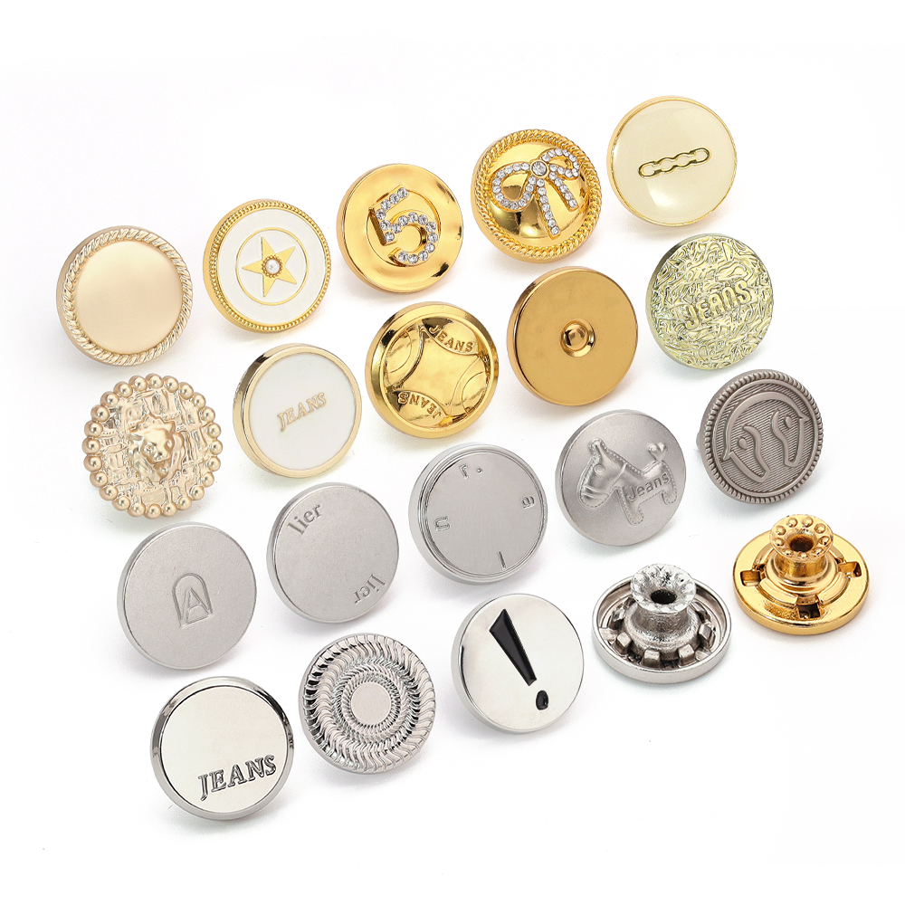 Customized Zinc Alloy Denim Buttons 20mm