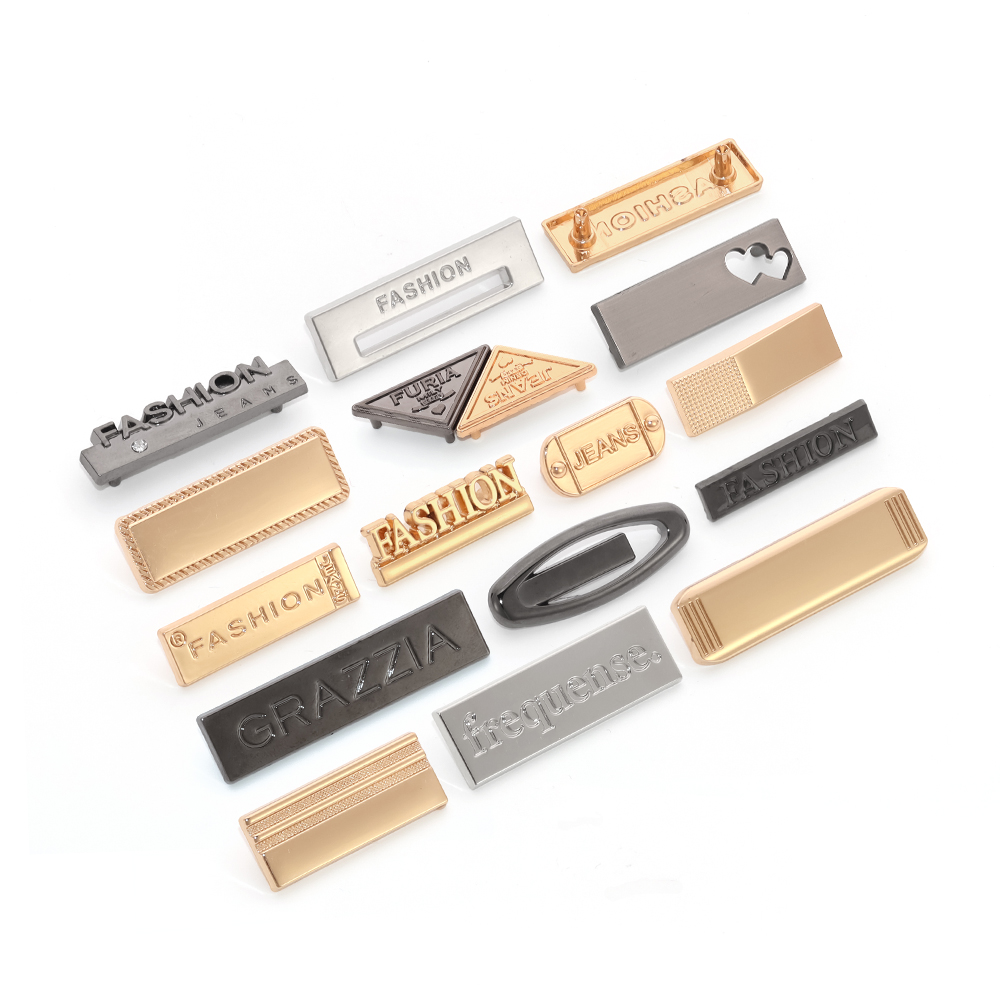 Custom Metal Brand Plates for Garments