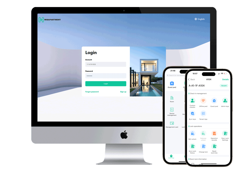 WisApartment door lock management system