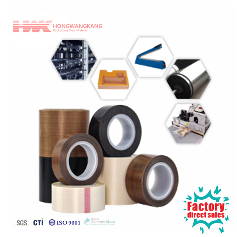 Fabrica HWK personalizată Măsură Masking cu revopsenie de silicon adhesiv Unilateral rezistent la temperaturi ridicate Nastro PTFE