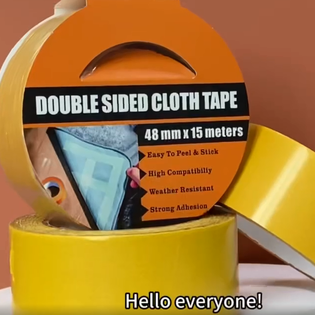 Double-sided cloth tape usage tutorial