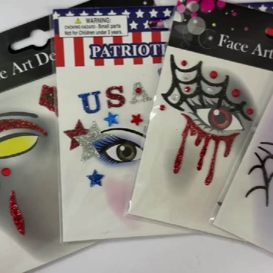 Cartoon face art decorative stickers