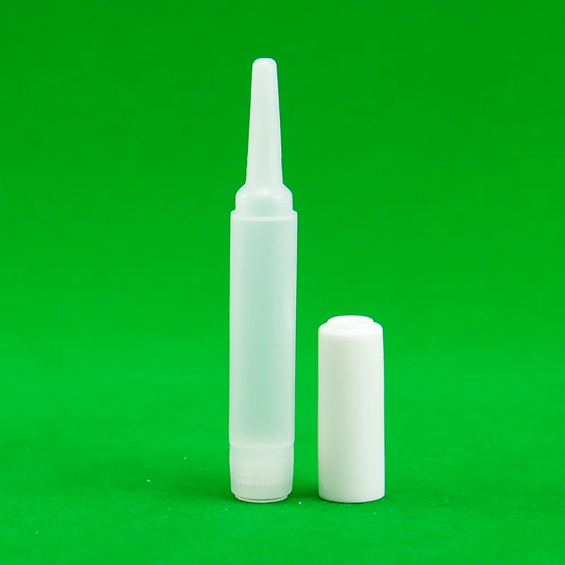 JB BOTTLE - 1ml Hdpe Kunststoff Quetschkleber Tropfflasche mit Flip-Top Schraubverschluss Kleine Kapazität für Farb- und Chemikalienverpackung Superkleberflasche