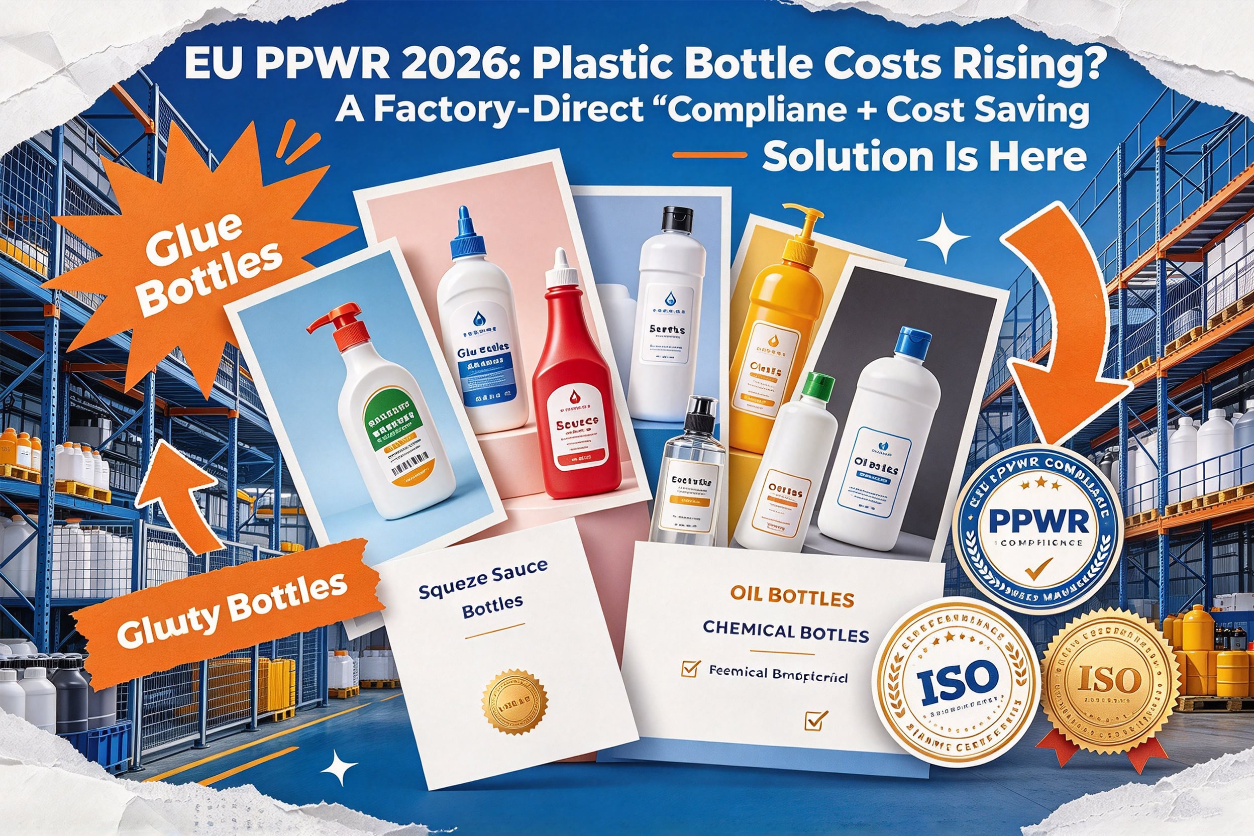 EU PPWR 2026: Plastic Bottle Costs Rising? A Factory-Direct “Compliance + Cost Saving” Solution Is Here
