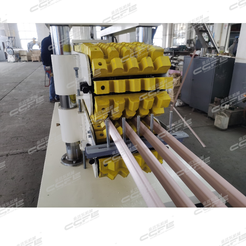 PVC köşe profili üretim hattı (konik çift vida)