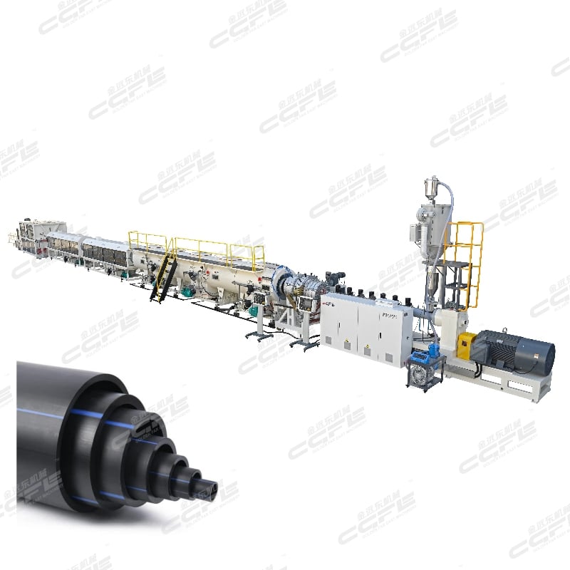 קו ייצור צינורות HDPE בקוטר 315-630 מ