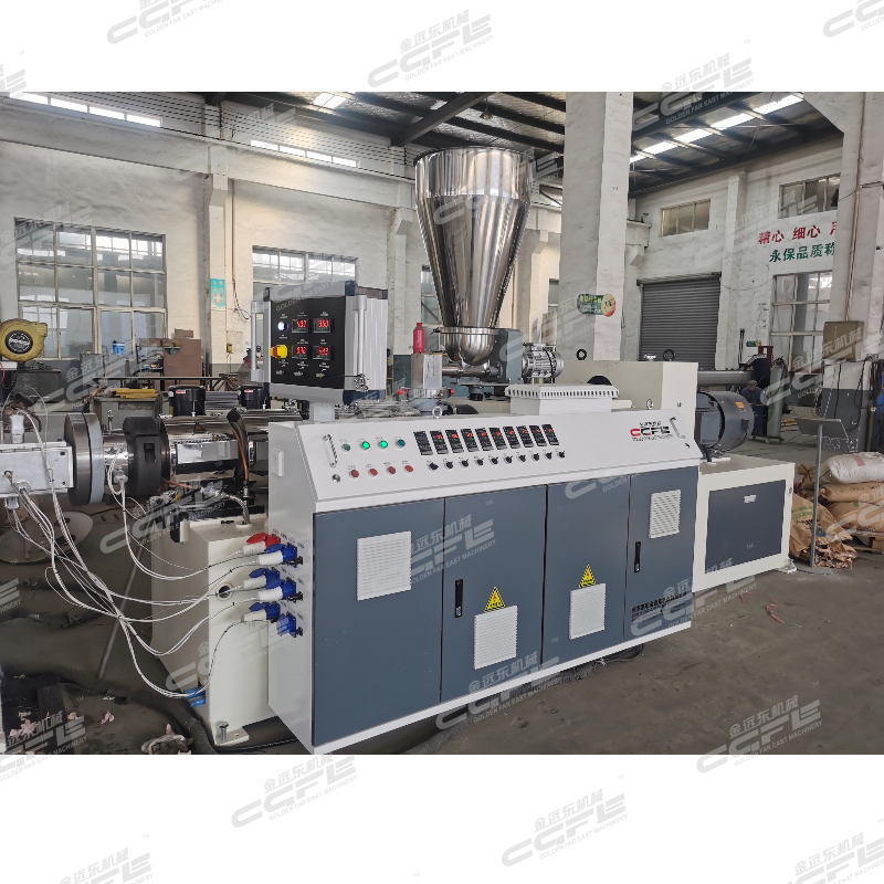 PVC köşe profili üretim hattı (konik çift vida)