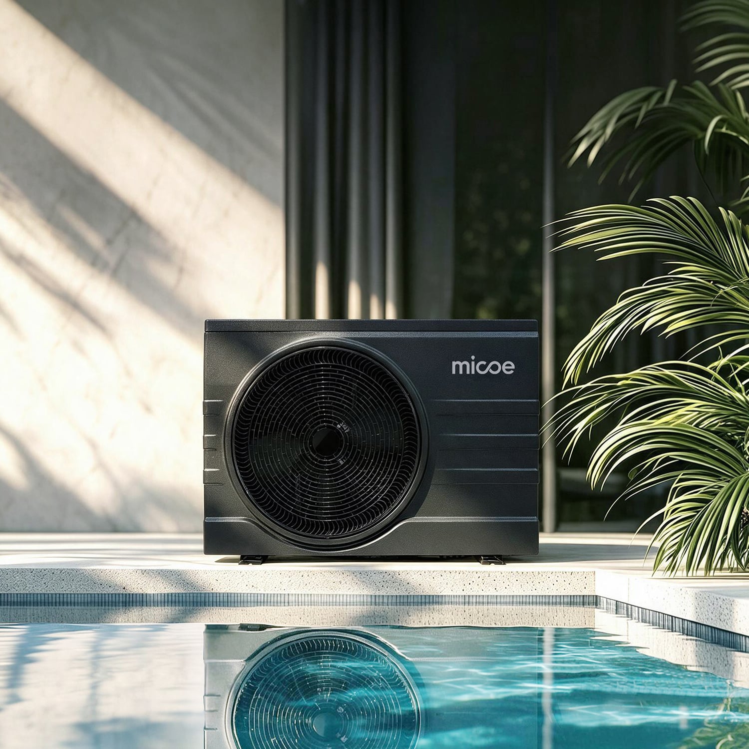Micoe MSHP-C1 Series R32 DC Inverter Swimming Pool Heat Pump (7kW-35kW) – Ultra Quiet 37dB(A) with WiFi Control