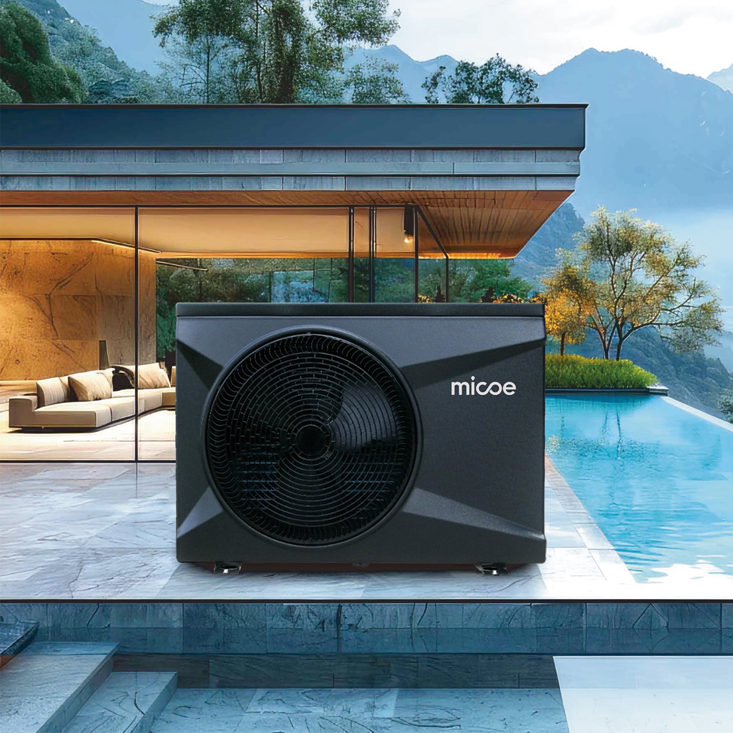 Micoe R32 Inverter Swimming Pool Heat Pump 7kW-25kW | GMCC Compressor | OEM/ODM Factory

