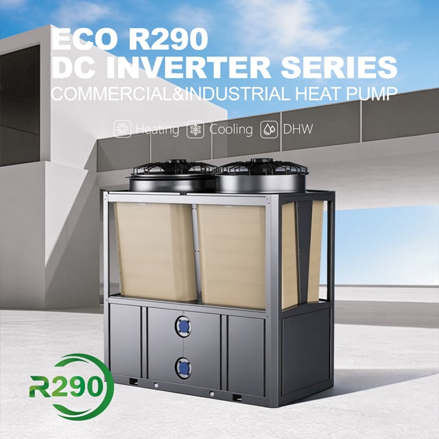 ECO R290 DC-inverter-seriens kommercielle og industrielle varmepumper