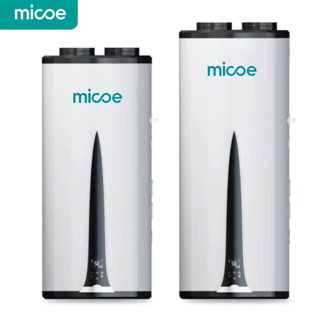 Pompe à chaleur murale tout-en-un Micoe 75 degrés R290 Air-Eau pour chauffe-eau