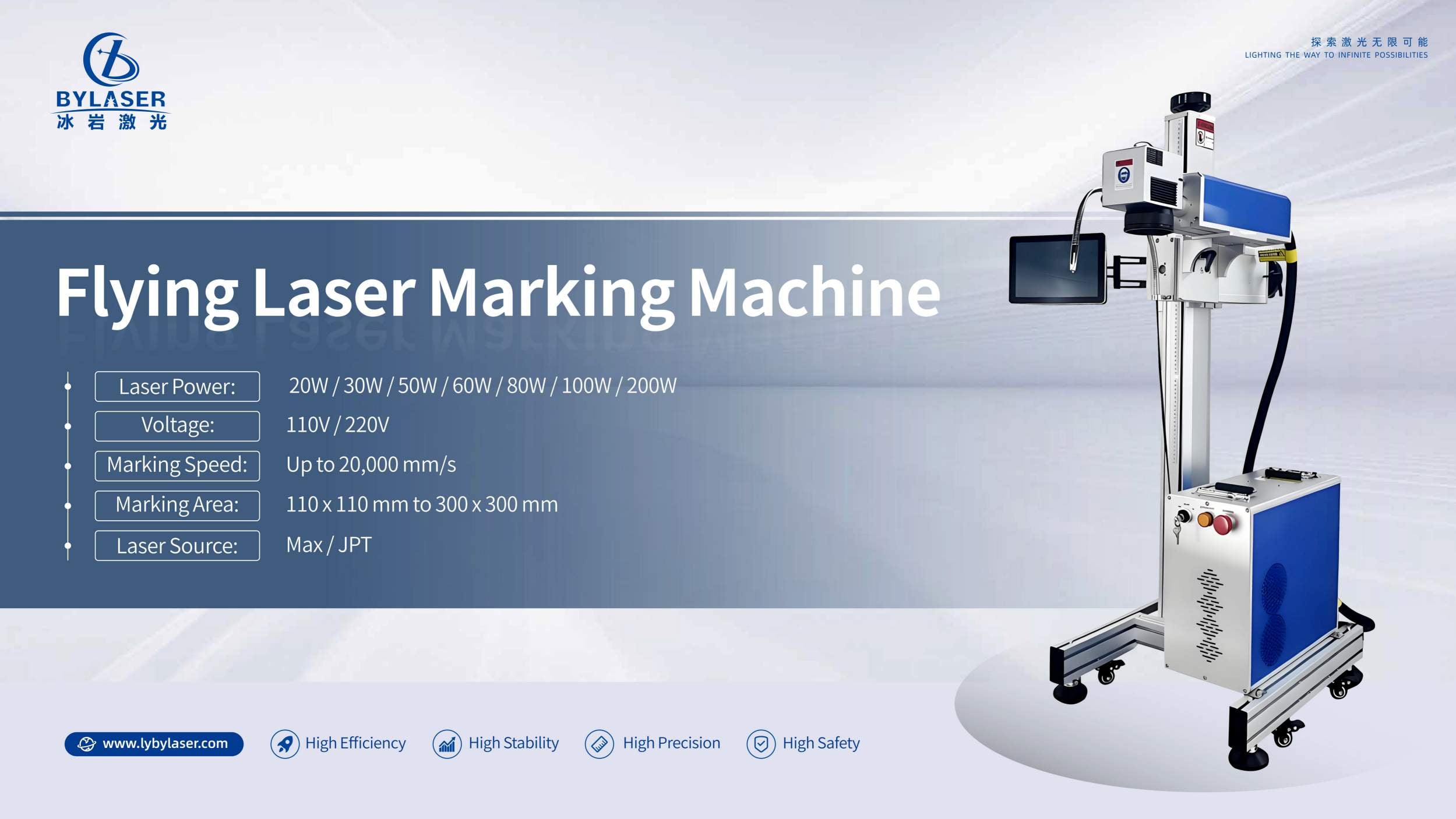 Steigern Sie die Produktionseffizienz mit der Bingyan Hochgeschwindigkeits-Flying-Fiber-Laser-Markiermaschine!