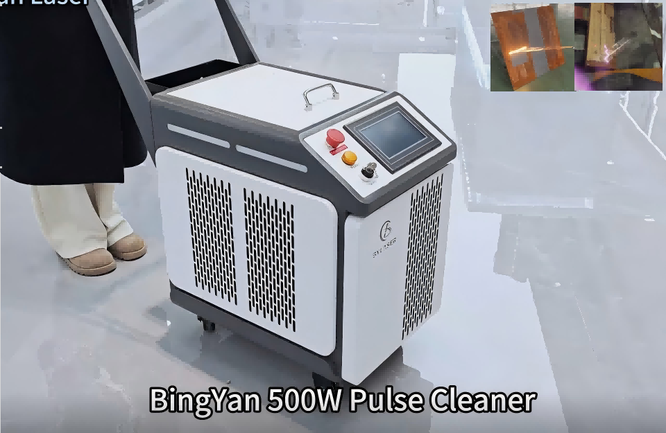 Bingyan 500W Industrie-Puls-Laserreiniger – entfernt in Sekunden Farbe und Rost von Holz und Metall!