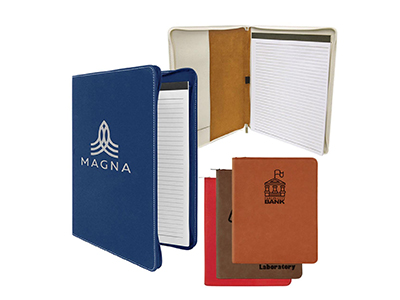 Szukasz stylowego, konfigurowalnego portfolio w formie notesu? Poznaj nasze portfolio z zatrzaskiem z nadrukowanego skórzastego materiału