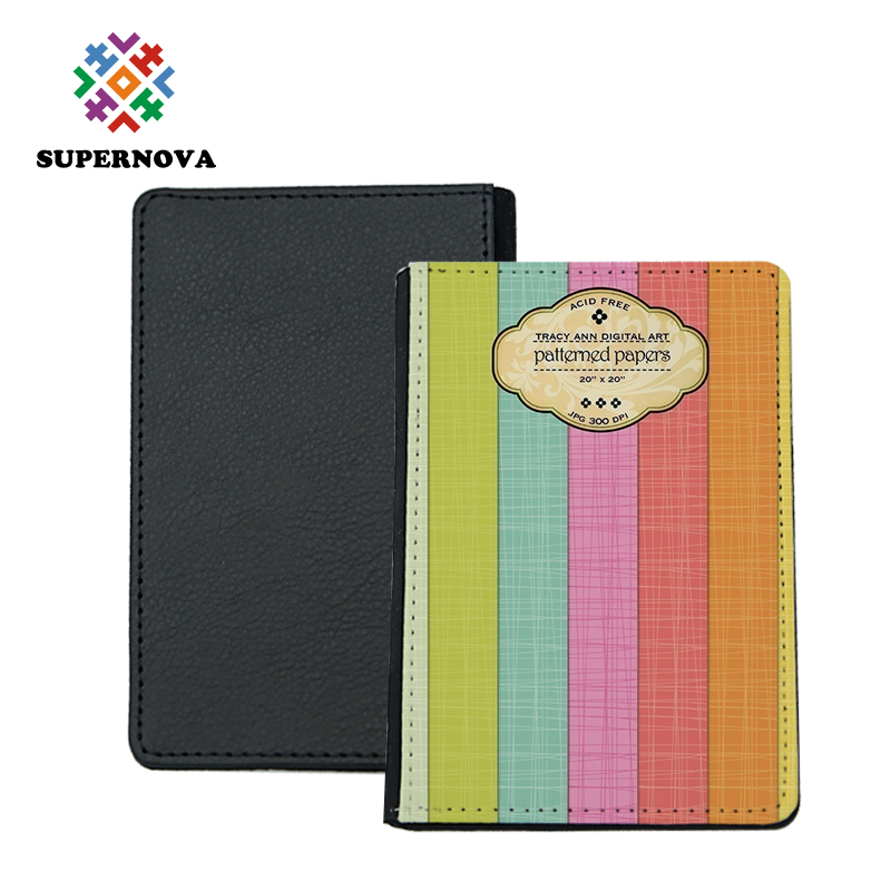 Passport Case na May Sublimation na Leatherette na May Panloob na Lint