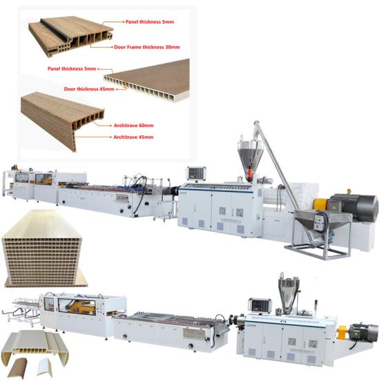 How to reduce the investment of wood-plastic door panel production line?