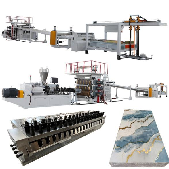 Why does a 3mm thick PVC marble wall panel production line use a three-roll calender, while a PVC corrugated tile production line only needs a two-roll calender?