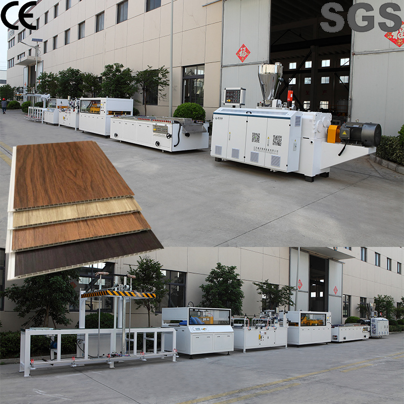 Why is the production speed of a 400mm stone-plastic wall panel production line higher than that of a micro-foamed hollow wall panel production line?