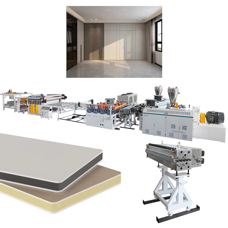 Caractéristiques produit de la ligne de production haute efficacité de panneaux expansés en PVC