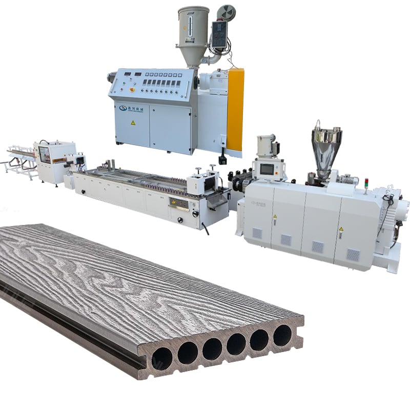 Why do the raw materials of outdoor products pe wood plastic production line need to be granulated first