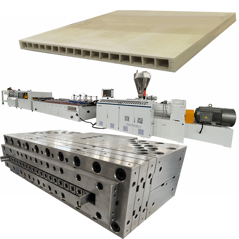 How to reduce costs in the WPC door panel manufacturing process, choose a mature door panel extrusion line in Jiangsu Xinhe