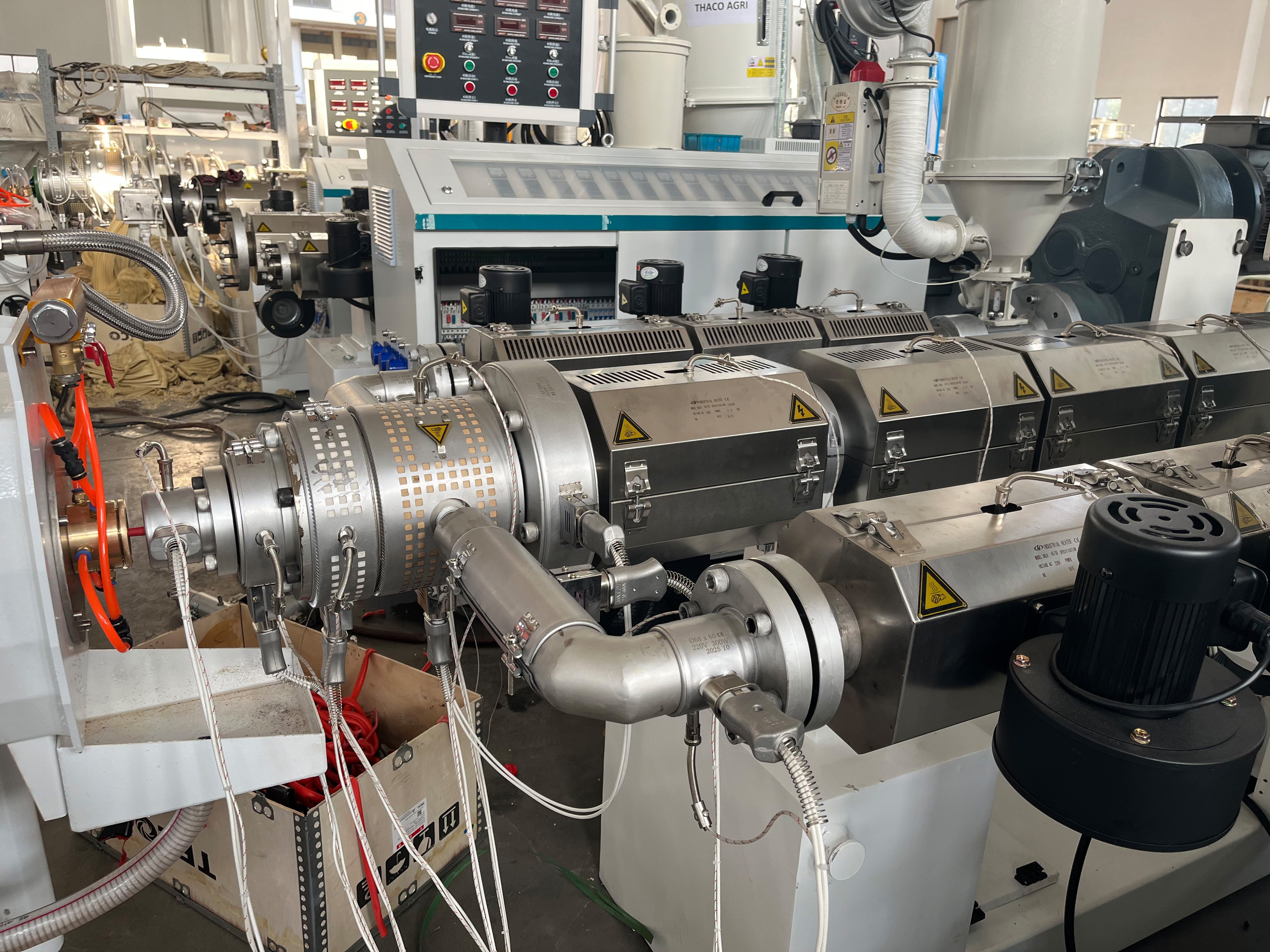 20 m/min Dreischicht-HDPE-Rohr-Co-Extrusionsanlage