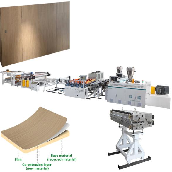 Why would the same customer need both a WPC grating board production line and 1220mm PVC carbon crystal board production line
