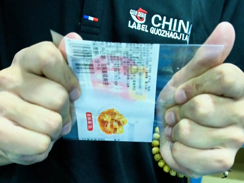 High quality shrink labels with clear printing