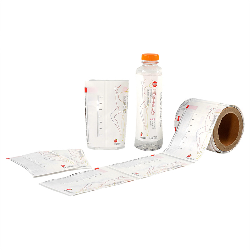 Beverage bottle heat shrink film label is scratch resistant and friction resistant