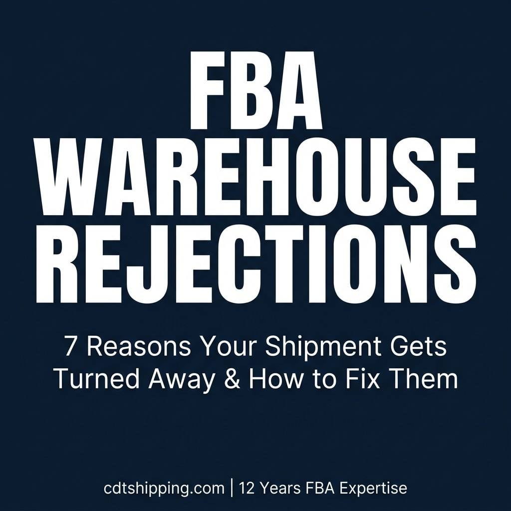 FBA Warehouse Rejected Your Shipment? Here Are the 7 Reasons — And Exactly How to Fix Each One