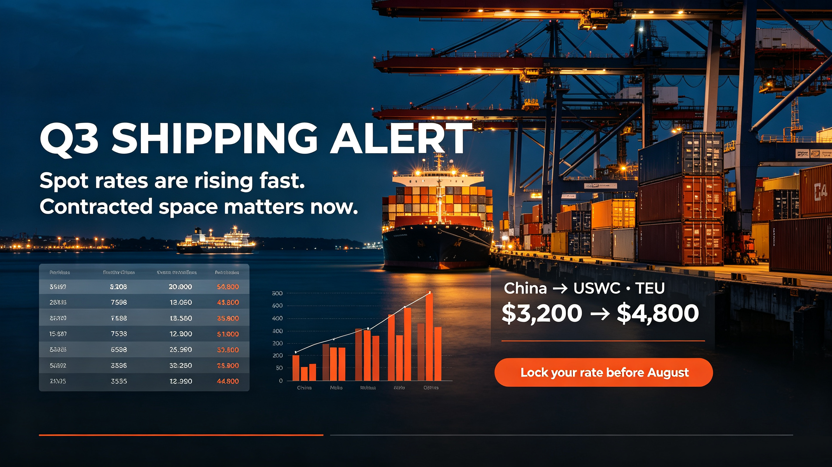 China-US Container Rates Just Surged $1,600 in 2 Weeks — Here's How FBA Sellers Lock In Costs Before Q3 Peak