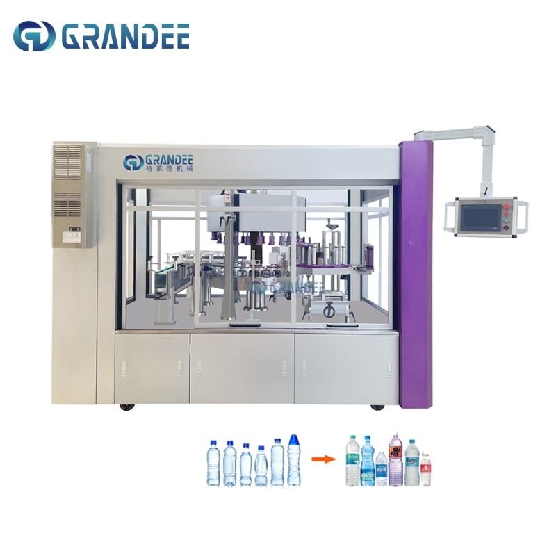 Automatic rotary OPP hot melt glue labeling machine for round square bottle