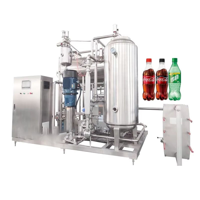Automatic high capacity carbonated soft drink CO2 mixer gas mixing machine price