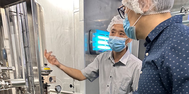 Our Grandee team inspected the on-site factory of the Malaysian customer