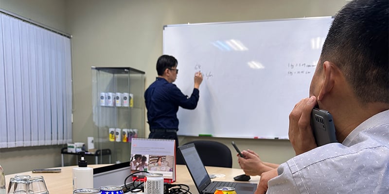 Our Grandee team inspected the on-site factory of the Malaysian customer