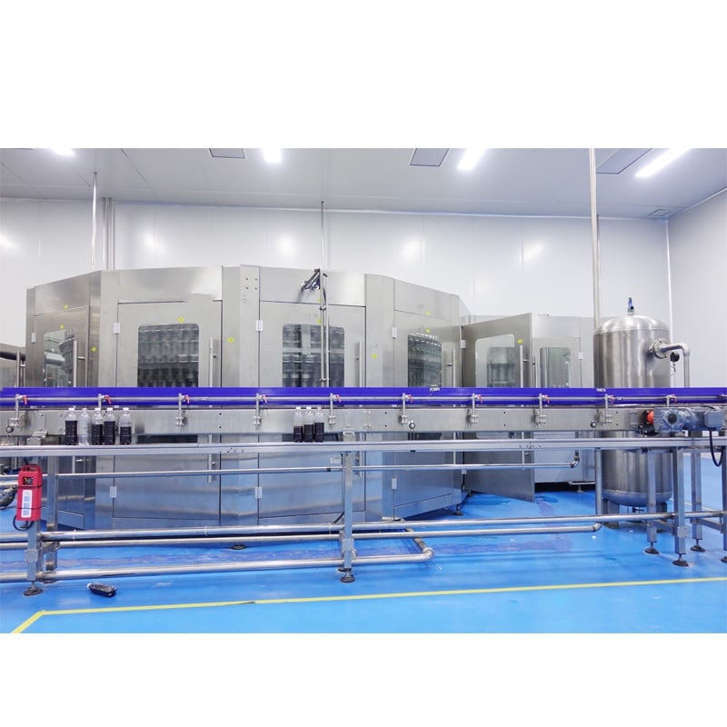 Complete automatic 24000BPH carbonated drink combiblock blowing filling capping machine