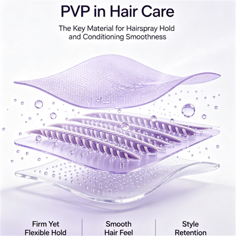  PVP in the field of hairdressing: key materials for hair gel shaping and hair care softness