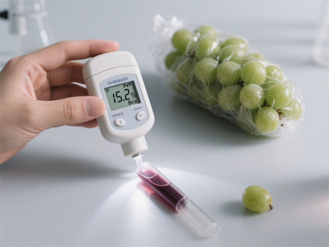 Does the protective film formed by PVP have an impact on the taste and nutritional value of fruits and vegetables?