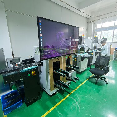 Fully automated wire bonder packaging production line with MES system