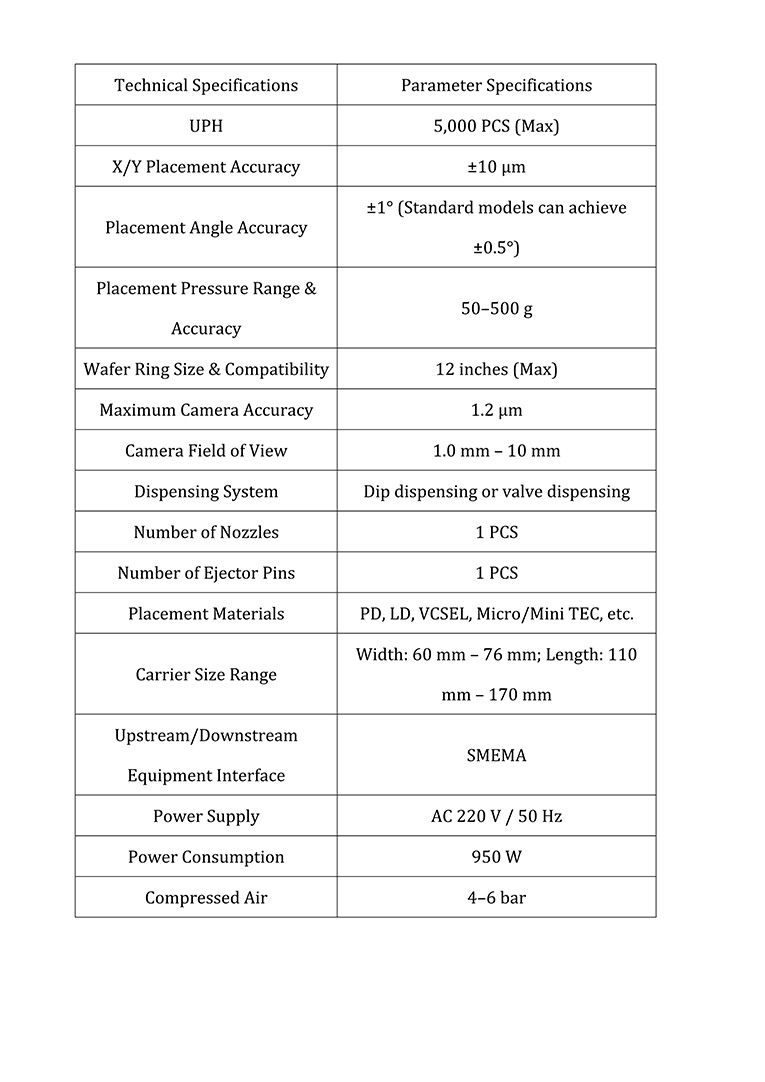 士10μm High Precision Die Bonder