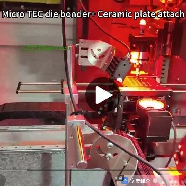 Ceramic plate attach + micro TEC die bonder