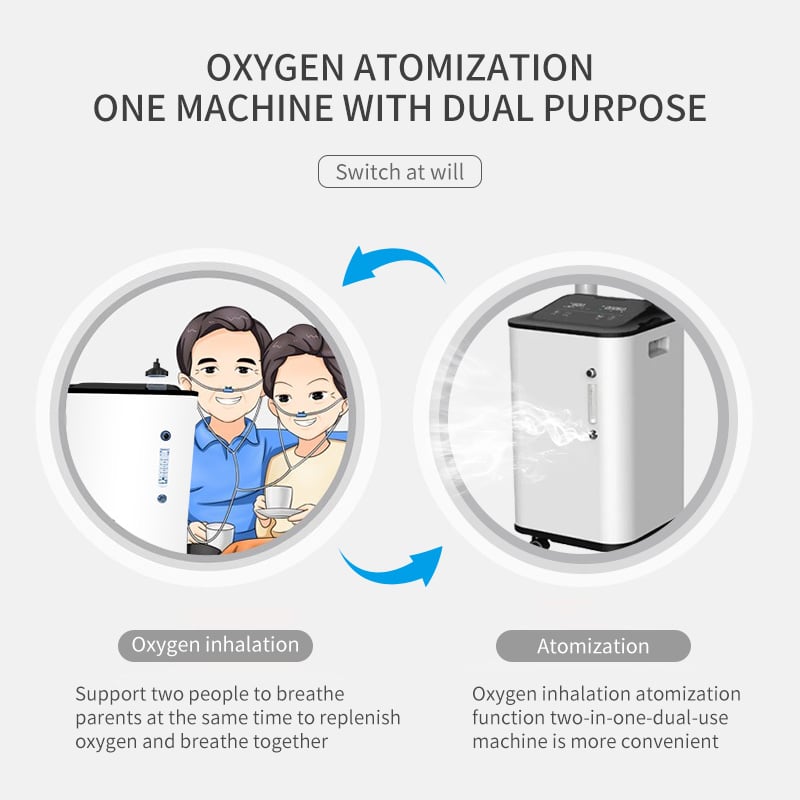 Dual flow 10L Oxygen Concentrator manufacture