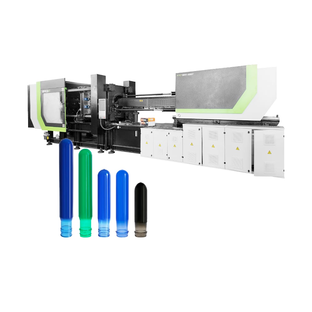 Fast and efficient production process for pet preforms