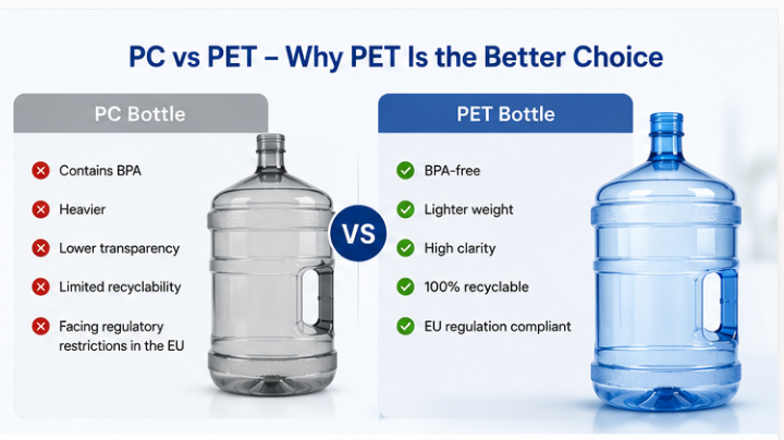 EU BPA Regulation Is Driving the Shift to 5 Gallon PET Bottles – And It Starts with the Right Preform