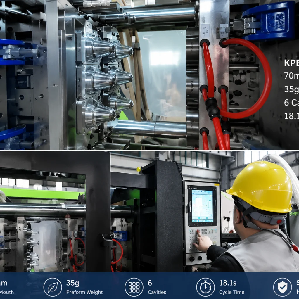 KPET 1200-208: Large Wide-Mouth Preform for High-Efficiency Production