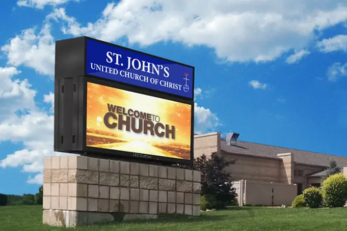 Church Welcome Screen