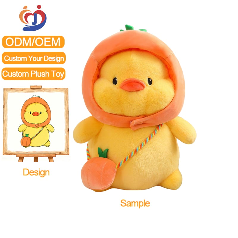 Jouet en peluche d'animal mignon personnalisé avec votre design