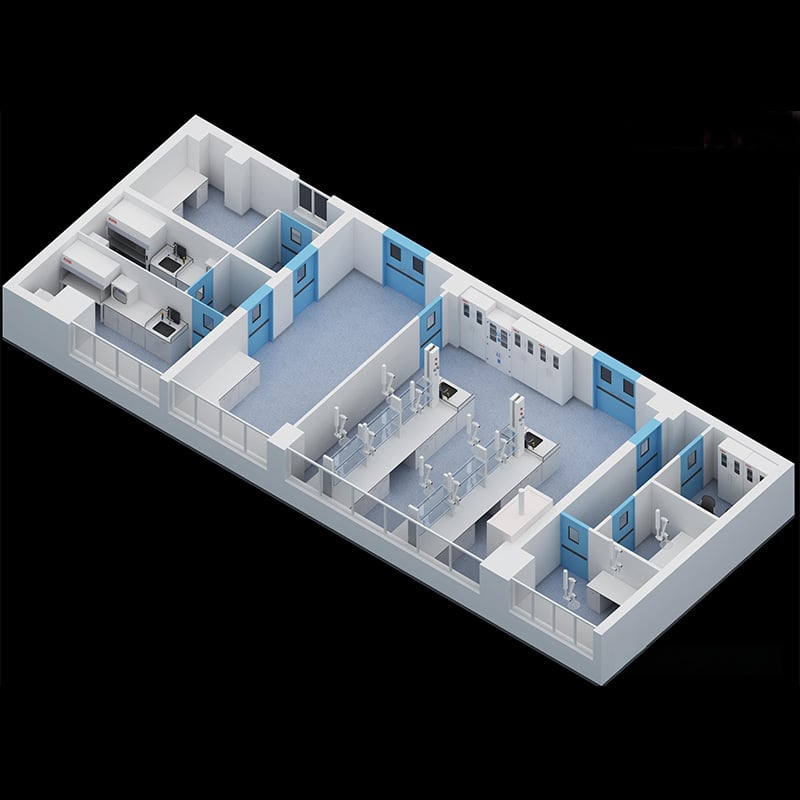 Huaao High Quality ISO 14644 standard GMP cleanroom workshop customization Portable Modular Clean Room Design and Construction